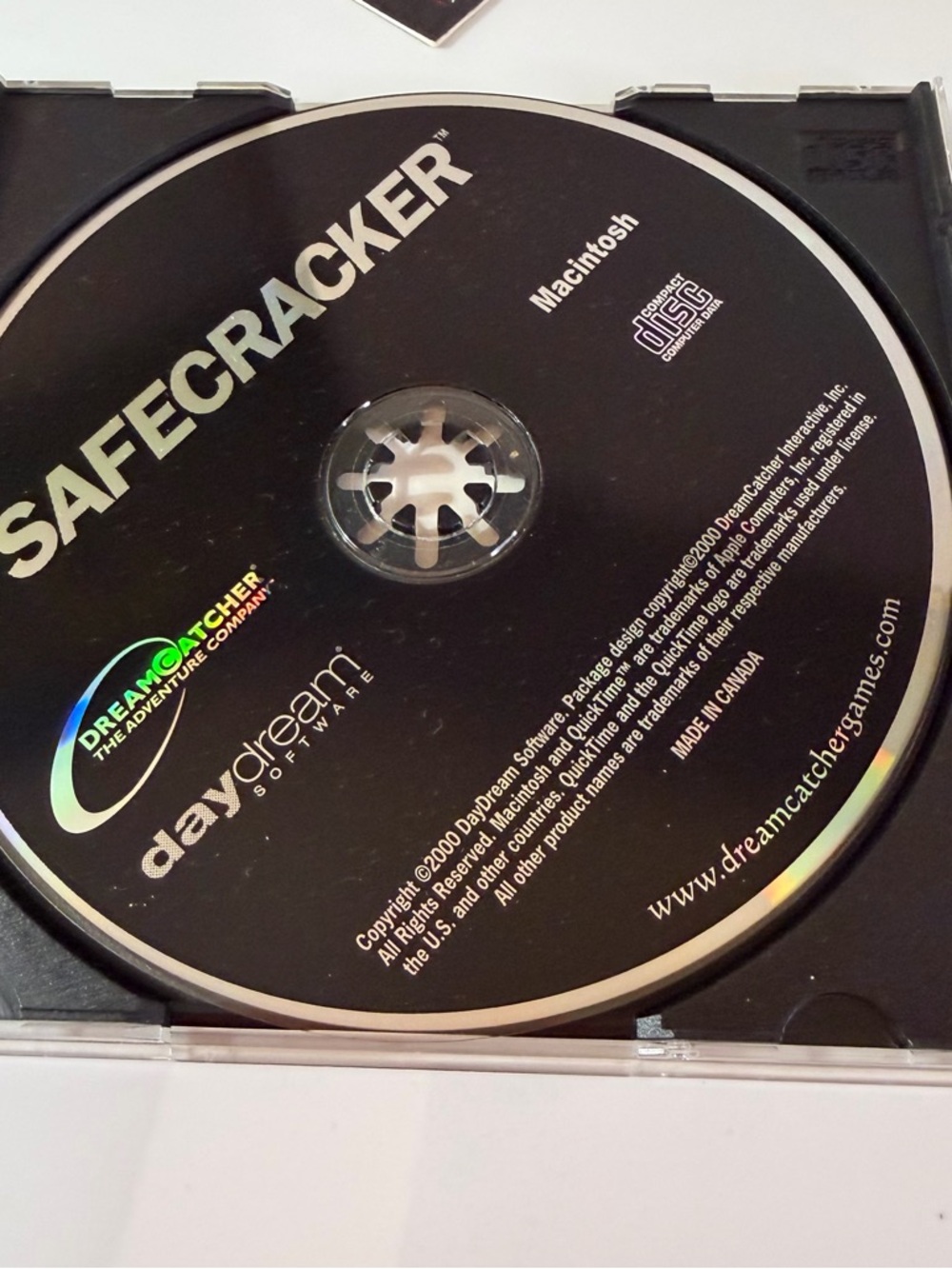 Safecracker: The Ultimate Puzzle Adventure PC video game CD-ROM. 2006 for MAC